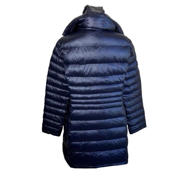 Andrew Marc Sz L Lightweight Packable Premium Down Jacket Quilted Long Black - Picture 6 of 16